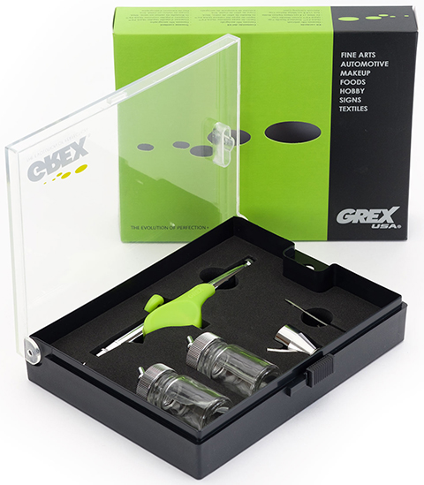 Grex Tritium TS Dual Action Side Gravity Airbrush Sets