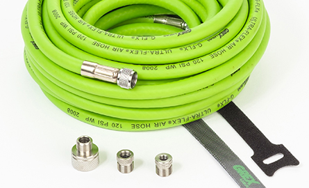 Grex 25' ULTRA-FLEX Airbrush Hose with Universal Fittings 